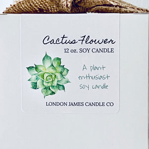 Cactus Flower Succulent Soy Candle