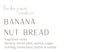 Banana Nut Bread 12 Coconut Soy Candle