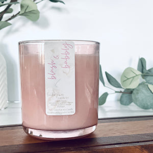 Blush & Bubbly Coconut Soy Candle 12 oz.