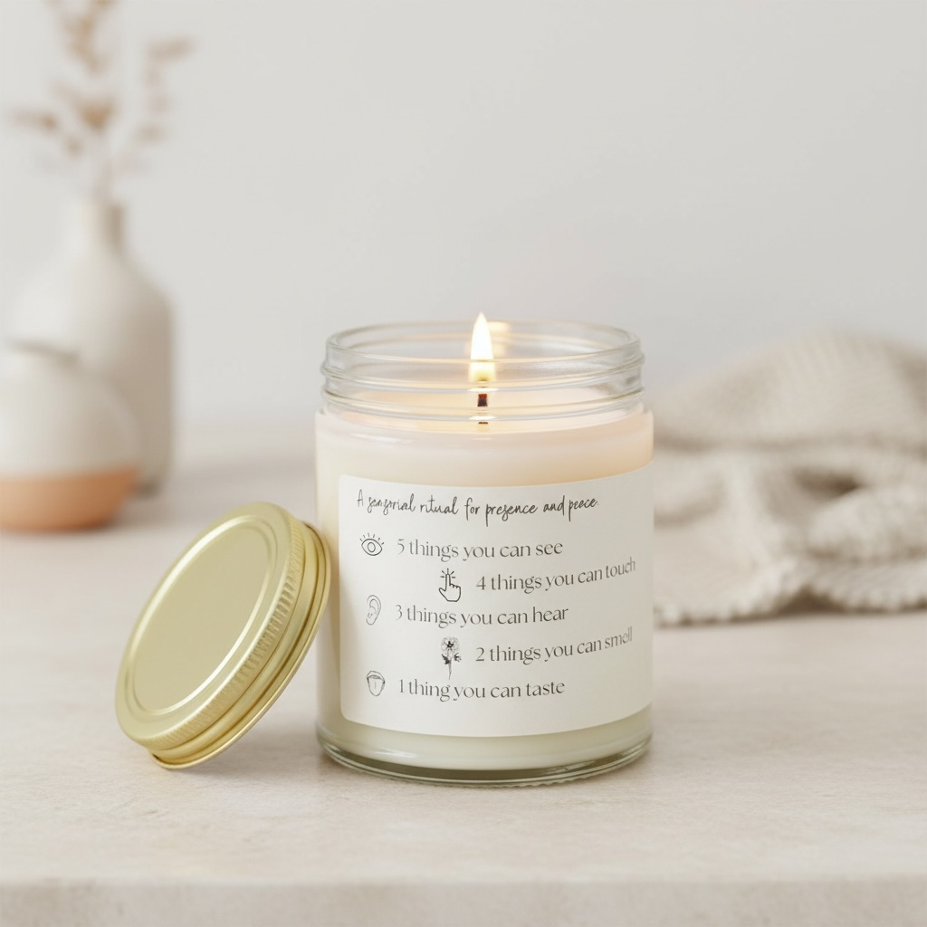 Grounding Meditation Soy Candle 8 oz.