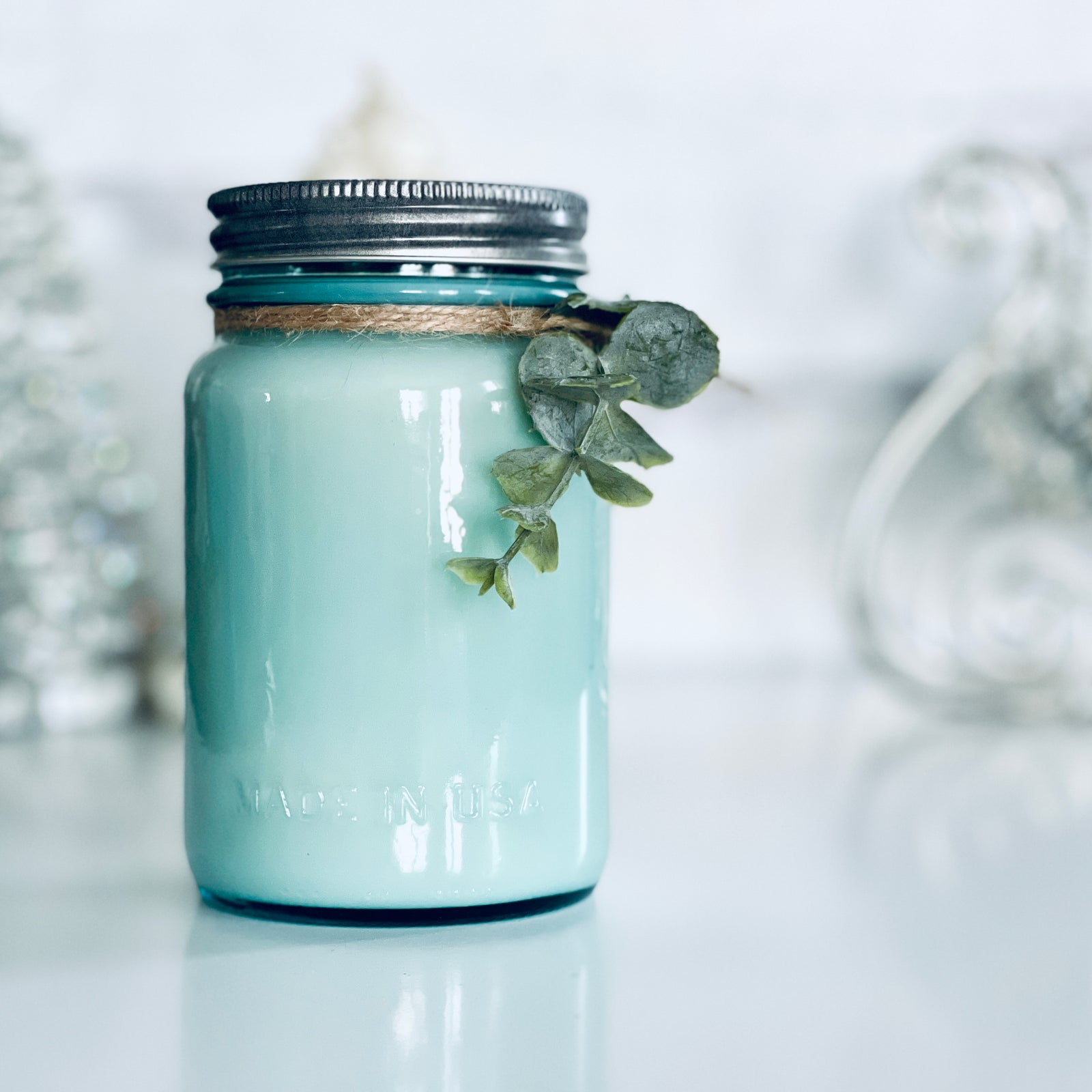 Peppermint Eucalyptus Soy Candle